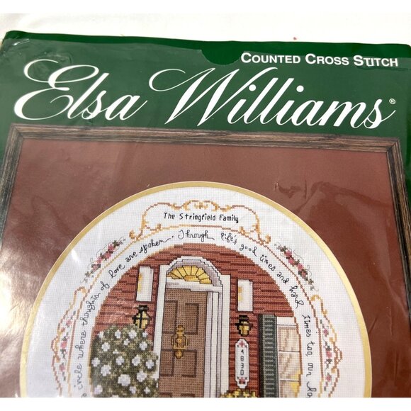Elsa Williams Counted Cross Stitch Kit "A Family Circle" 12" Diam Made In USA 48 - Picture 3 of 6